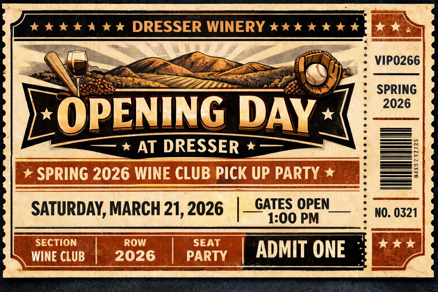 Opening Day at Dresser Winery